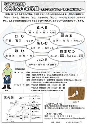 企画展チラシ裏